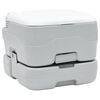 vidaXL Camping toilet Gr&aring; og Hvid 41,5 x 36,5 x 30 cm Polyethylen