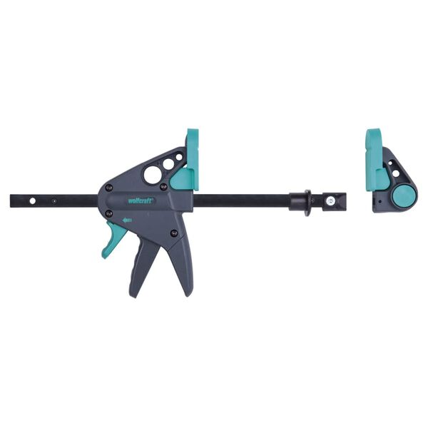 wolfcraft skruetvinge til arbejdsbord PRO 65-150-W sort og gr&oslash;n