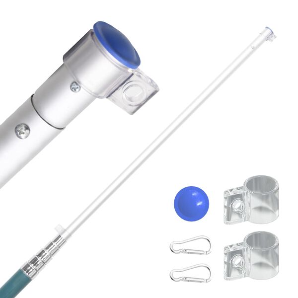 vidaXL Italien flag og flagstang 5,5 m aluminium