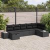 vidaXL Sofa S&aelig;t med pude 7 pcs polyrattan