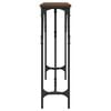 vidaXL konsolbord 140x23x75 cm konstrueret træ brun egetræ