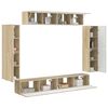 vidaXL TV-skab 8 pcs Sonoma eg