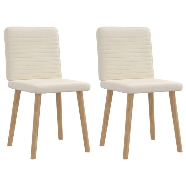 vidaXL spisebordsstole 2 stk. linned