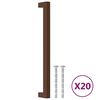 vidaXL skabsh&aring;ndtag 20 stk. 224 mm rustfrit st&aring;l bronzefarvet