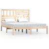 vidaXL sengeramme 160x200 cm massivt fyrretr&aelig;