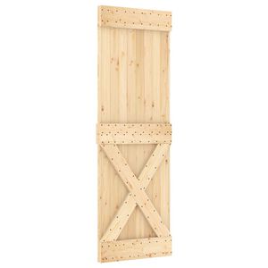 vidaXL Skyded&oslash;r NARVIK Naturfarvet og sort 70 x 210 cm (152,5 cm)