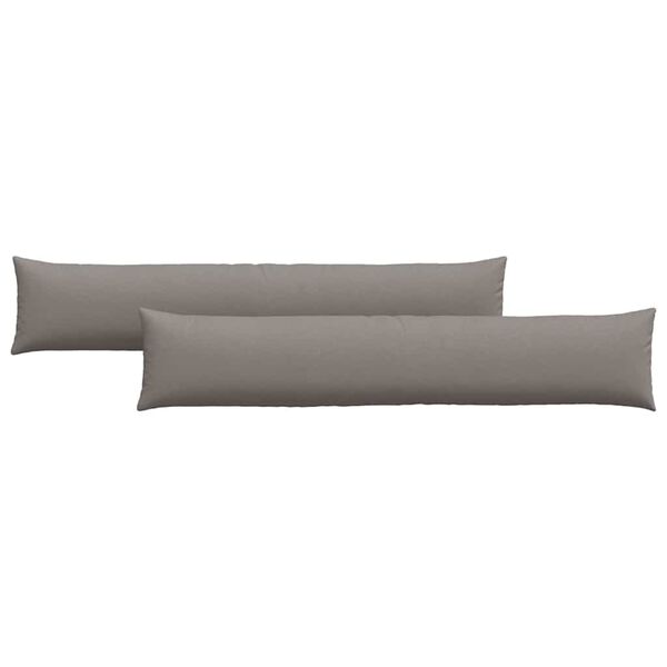 vidaXL Sofapuder 2 pcs Gr&aring;brun 200 x 40 cm Stof