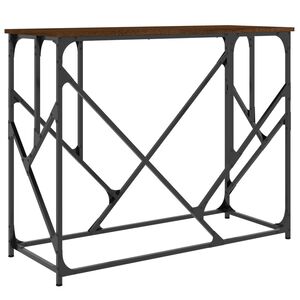 vidaXL konsolbord 100x40x80 cm konstrueret tr&aelig; brun egetr&aelig;sfarve