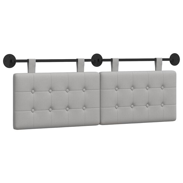 vidaXL H&aelig;ngende Hovedgavl V&aelig;gmonteret Skygr&aring; 150 x 55 x 5 cm Stof