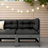 vidaXL hj&oslash;rnemodul til havesofa massivt fyrretr&aelig; gr&aring;