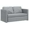 vidaXL 2-i-1 sovesofa 112x174x55 cm stof lysegr&aring;
