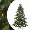 vidaXL Kunstigt Hinged Juletr&aelig; med 300 LED'er Gr&oslash;n 180 cm PVC og St&aring;l