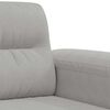 vidaXL 2-personers sofa 140 cm mikrofiberstof lysegr&aring;