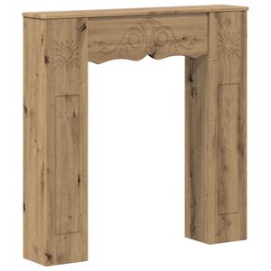 vidaXL Pejseramme Artisan-eg 102 x 20 x 102 cm Konstrueret tr&aelig;