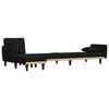 vidaXL L-formet sovesofa 275x140x70 cm stof sort