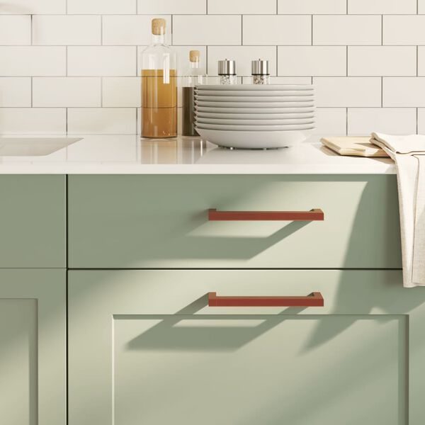 vidaXL skabsh&aring;ndtag 20 stk. 160 mm rustfrit st&aring;l bronzefarvet