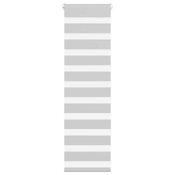 vidaXL zebragardin lysegr&aring; 40x100 cm stofbredde 35,9 cm polyester