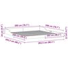 vidaXL Sengestel Voks brun 200 x 200 cm Massiv fyrretr&aelig;