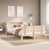vidaXL seng med reol uden madras 120x190 cm massivt fyrretr&aelig;