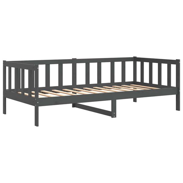 vidaXL daybed 90x200 cm massivt fyrretr&aelig; gr&aring;