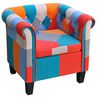 vidaXL l&aelig;nestol med patchworkdesign stof