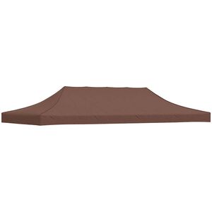 vidaXL tag til festtelt 6x3 m 270 g/m&sup2; brun