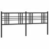 vidaXL udskiftningsgavl 180 cm metal sort