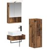 vidaXL Badev&aelig;relsesskabs&aelig;t 4 pcs Gammelt tr&aelig; 50 x 14,5 x 70 cm