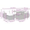 vidaXL sofas&aelig;t til haven 7 dele med hynder polyrattan beige