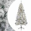 vidaXL Kunstigt Hinged Juletr&aelig; 120 cm 150 LED'er Varm hvid