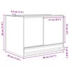 vidaXL Krybdyr og amfibiehabitater Hvid 40 x 30 x 30 cm Glas