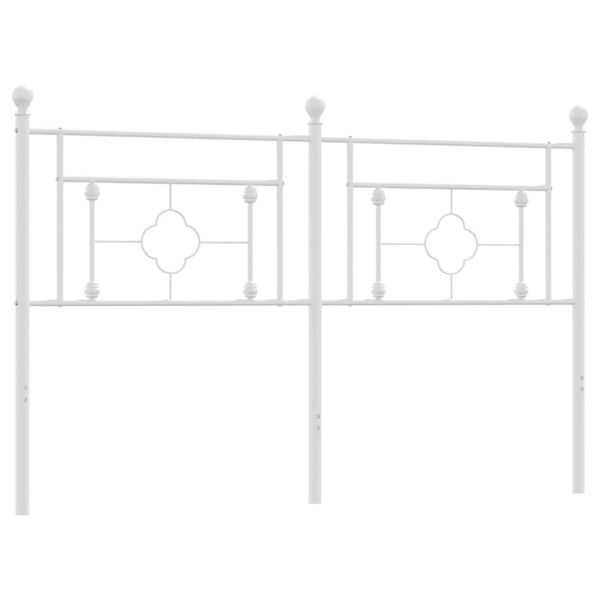 vidaXL udskiftningsgavl 160 cm metal hvid