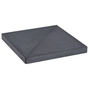 vidaXL v&aelig;gtplade til parasol granit 15 kg firkantet sort