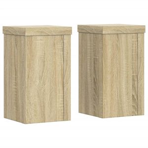 vidaXL plantestativer 2 stk. 10x10x18 cm konstrueret tr&aelig; sonoma-eg