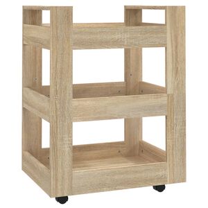 vidaXL k&oslash;kkenvogn 60x45x80 cm konstrueret tr&aelig; Sonoma-eg