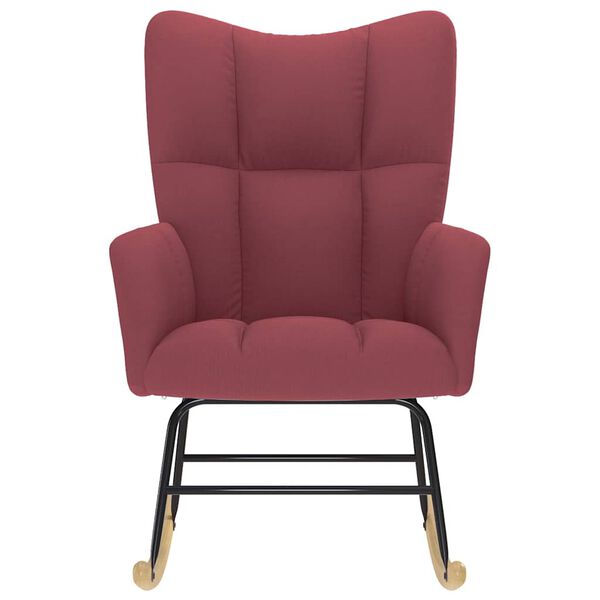 vidaXL gyngestol stof vinrød