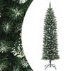 vidaXL kunstigt smalt juletr&aelig; med juletr&aelig;sfod 210 cm PVC