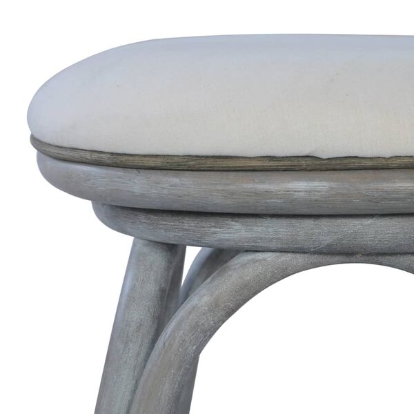 vidaXL barstole 2 stk. grå rattan