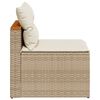 vidaXL sofamoduler til haven 2 stk. med hynder polyrattan beige