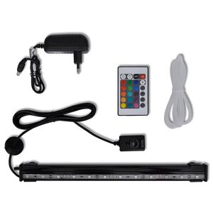 LED-undervandslampe til akvarie 32 cm boblefunktion RGB-farver