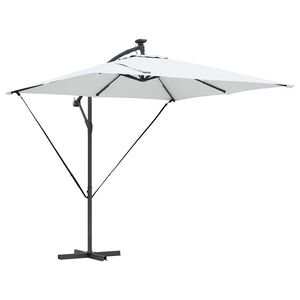vidaXL Parasol Sandfarvet 249 x 249 x 250 cm Polyester og Aluminium
