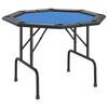 vidaXL foldbart pokerbordplade 8 pers. 108x108x75 cm bl&aring;
