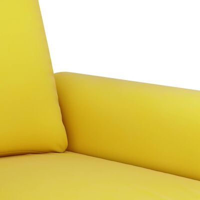 vidaXL sofasæt 3 dele med puder velour gul