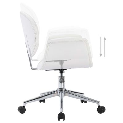 vidaXL drejelige spisebordsstole 4 stk. kunstlæder hvid