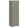 vidaXL opbevaringsskab til haven 59x40x180 cm polyrattan gr&aring;
