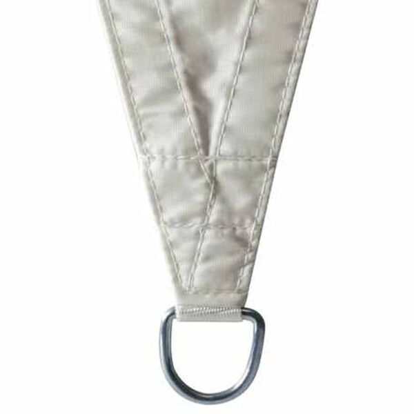 Perel trekantet solsejl 3,6 m cremefarvet GSS3360