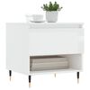 vidaXL sofabord 50x46x50 cm konstrueret tr&aelig; hvid h&oslash;jglans