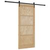 vidaXL Skyded&oslash;r ORKDAL 86 x 198,5 cm Massivt fyrretr&aelig; Naturfarvet