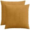 vidaXL Pudebetr&aelig;k 2 pcs ALMELO Gul 65 x 65 cm cordfl&oslash;jl