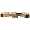 vidaXL Udend&oslash;rs sofagruppe 8 pcs Naturfarvet 79 x 79 x 37 cm